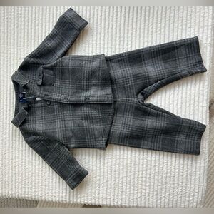 Janie and Jack Charcoal Gray two piece set